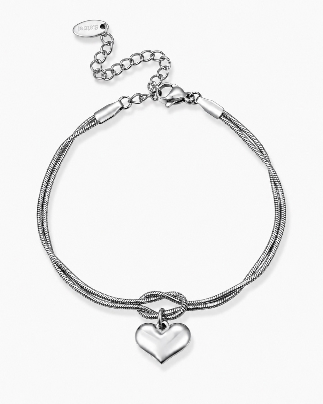 Armband Silber mit Herzanhänger