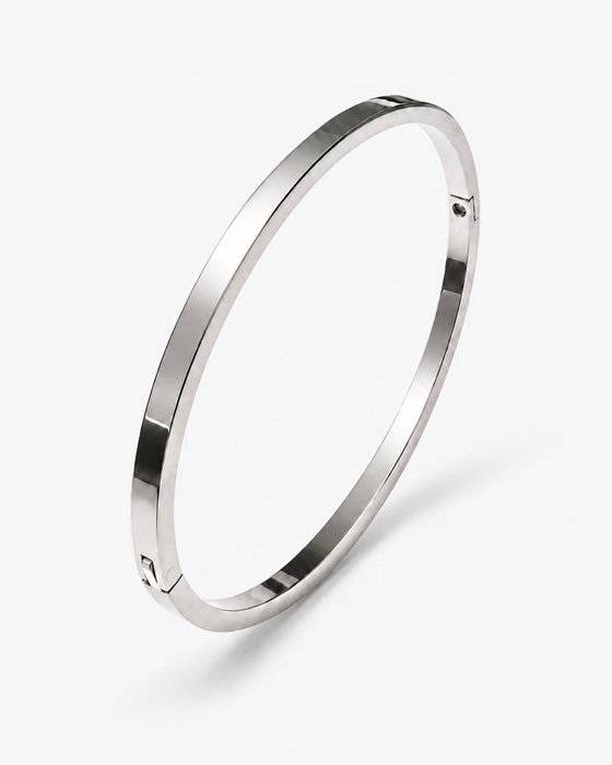 AVERELLE Armreif Silber – 18K Weißgold-Veredelung